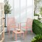 Best Choice Products 3-Piece Stackable Patio Bistro Set, Outdoor Chat Furniture w/ 2 Chairs, Table